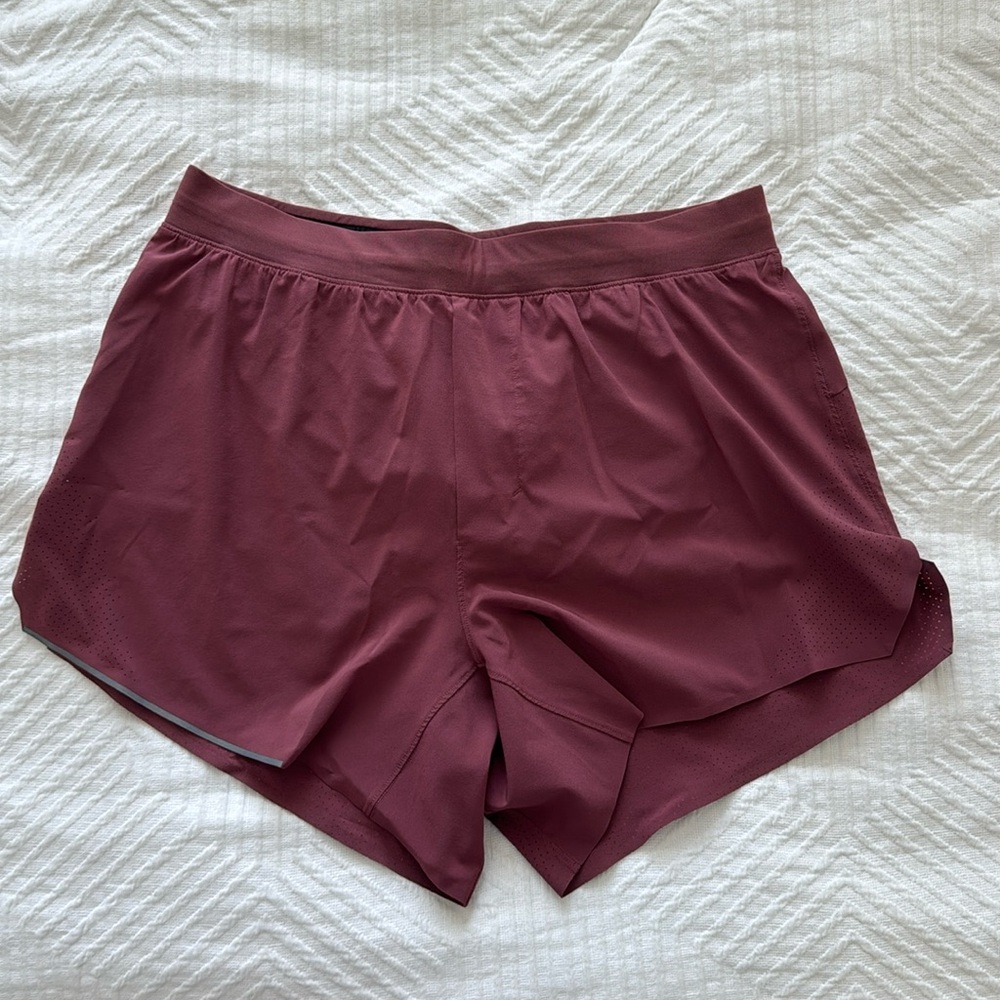Lululemon Maroon Running Short 4” Size S